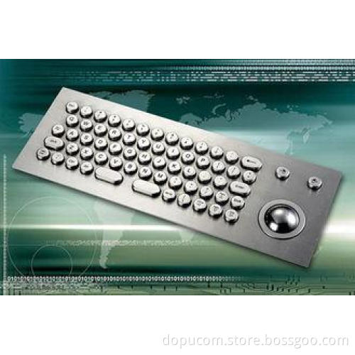 Custom 65 Keys Trackball Metal Keypad for Internet Terminal